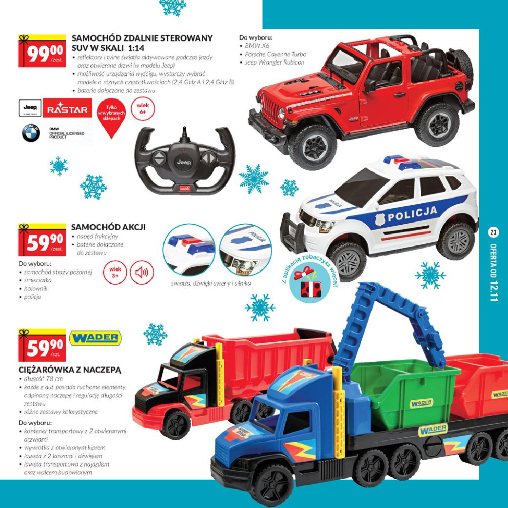 Biedronka Zabawki na Święta 2019 Wader ciężarówka z